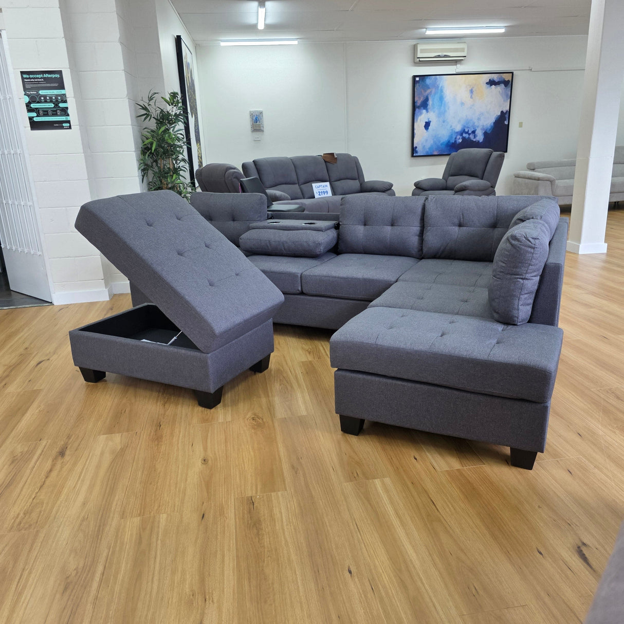 VERA 4 Seater Chaise Lounge