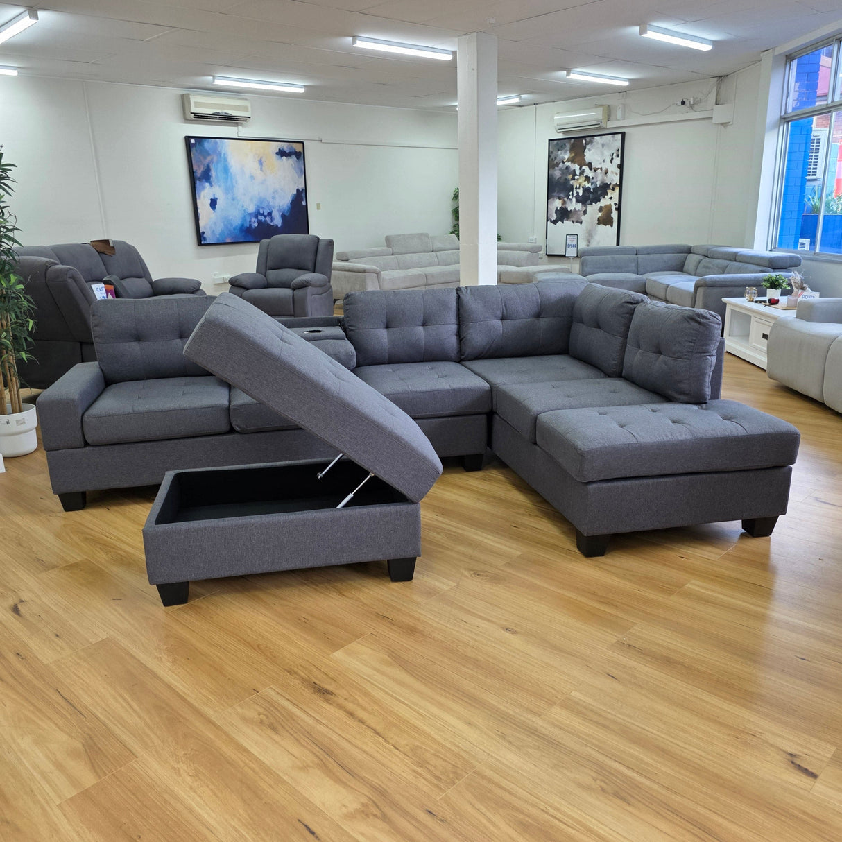 VERA 4 Seater Chaise Lounge